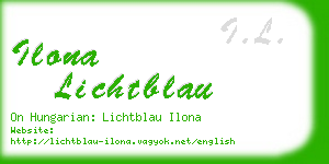 ilona lichtblau business card